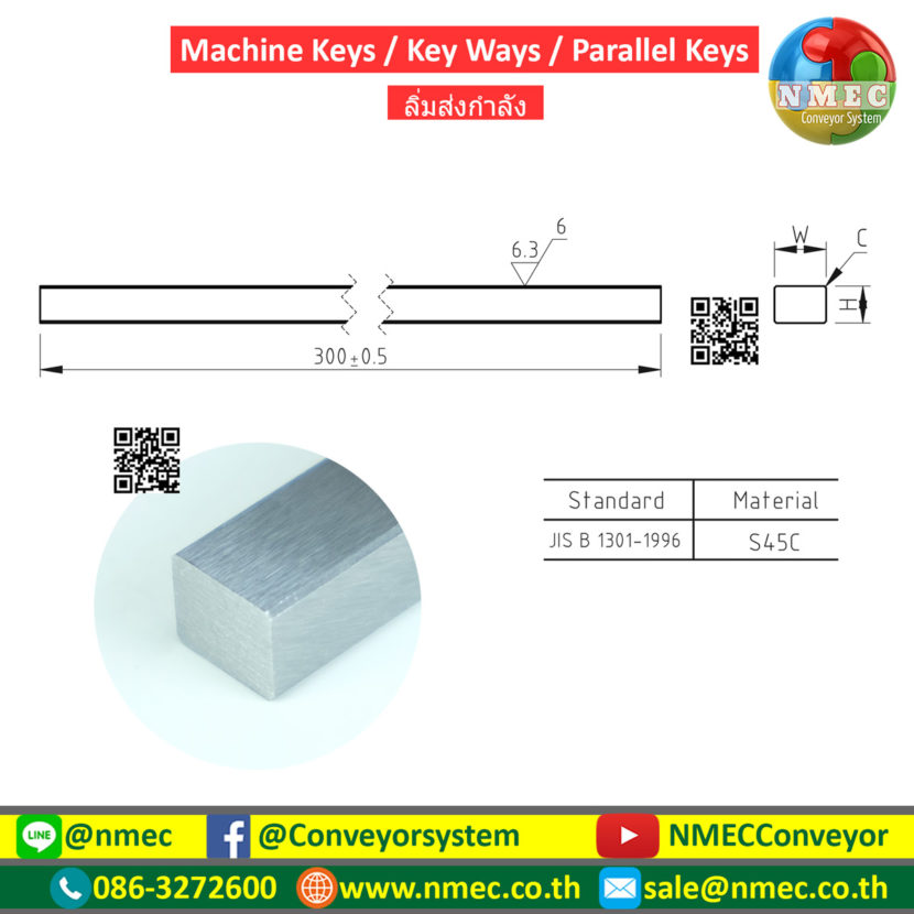 ลิ่มส่งกำลัง parallel keys